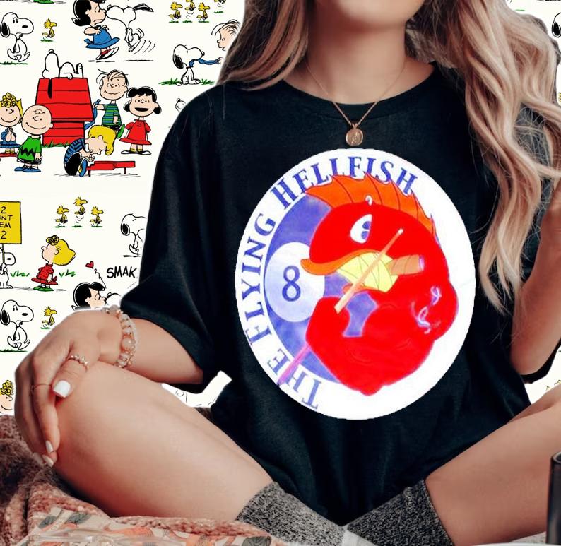 The Flying Hellfish Billiard T-Shirt woman shirt