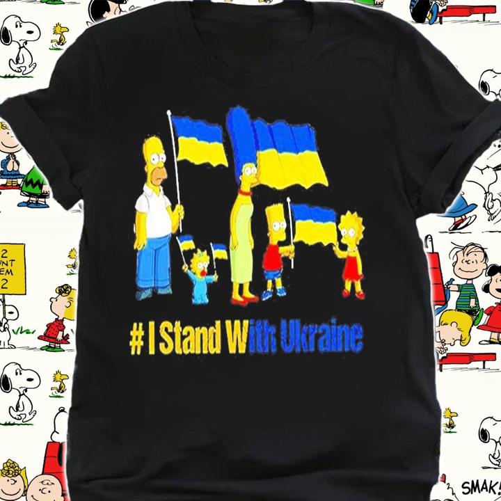 The Simpsons I stand with Ukraine Peace Ukraine T-Shirt shirt