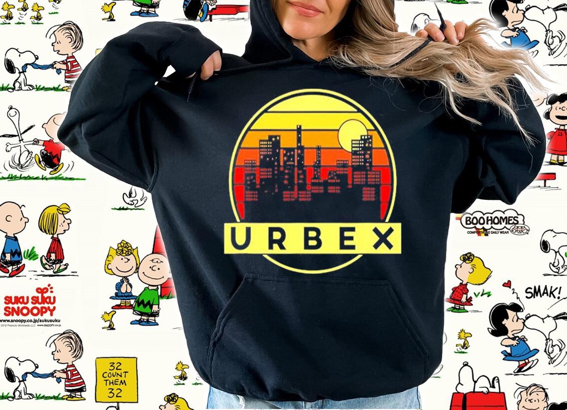 Urban Exploration Abandoned City Retro Sunset Urbex T-Shirt