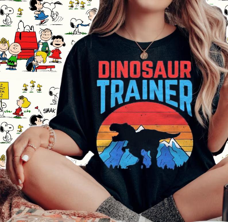 Womens Dinosaur Trainer T Rex Funny Easy Halloween Costume Boys Shirt woman shirt