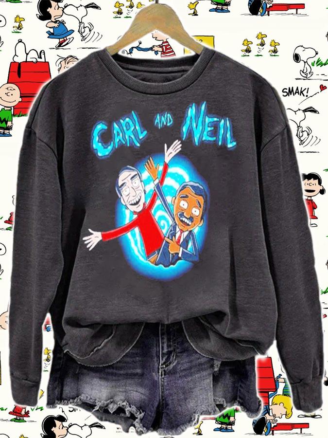 Carl And Neil Carl Sagan Neil Degrasse t-shirt