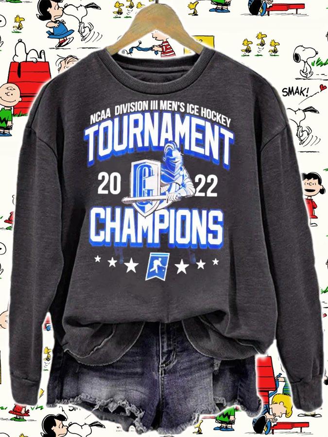 Geneseo Knights 2022 NCAA Division III Men's Ice Hockey Champions shirt sweatshirt