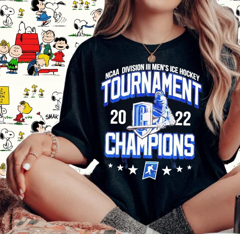 Geneseo Knights 2022 NCAA Division III Men's Ice Hockey Champions shirt woman shirt