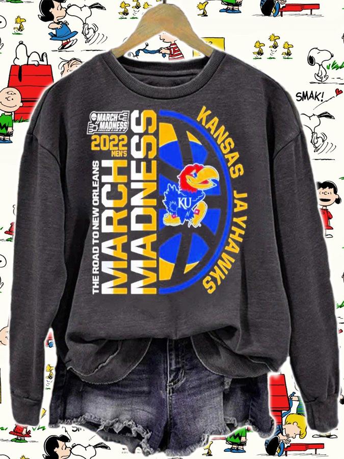 Kansas Jayhawks 2022 NCAA March Madness The Road To New Orleans Shirt sweatshirt