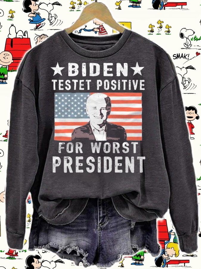 Official biden Testet Positive Anti Biden President USA America T-Shirt sweatshirt