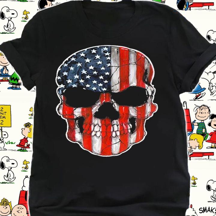 Patriotic Skull American Flag USA 4Th Of July T-Shirt