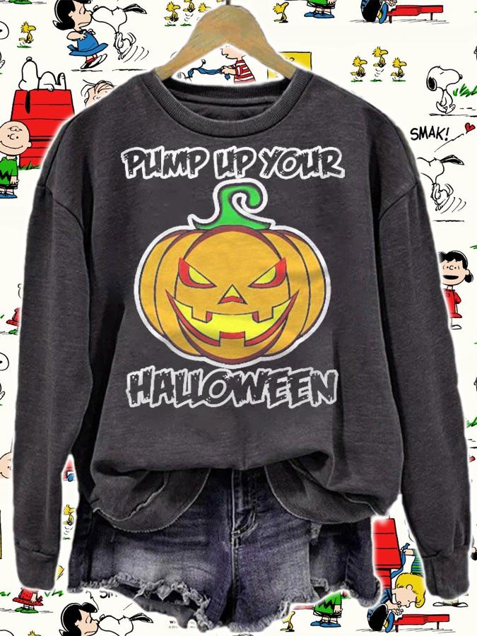 Pump Up Your Halloween For Men And Women Pumpkin Shirt sweatshirt