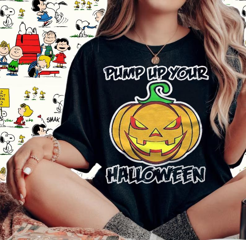Pump Up Your Halloween For Men And Women Pumpkin Shirt woman shirt
