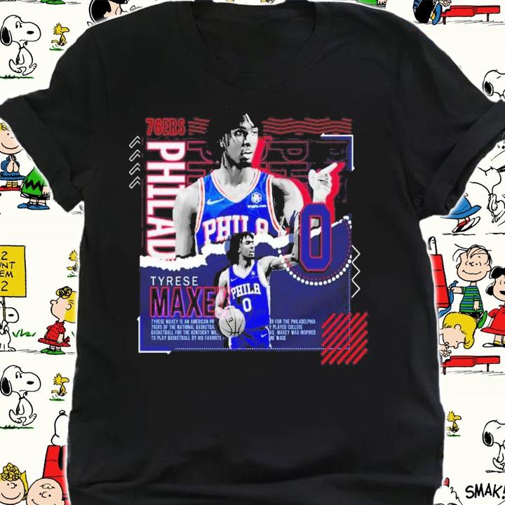 Tyrese Maxey Basketball Paper Poster 76ers shirt