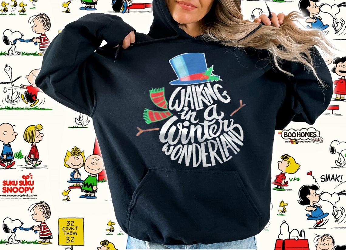 Christmas Walking In A Winter Wonderland Xmas Shirt hoodie