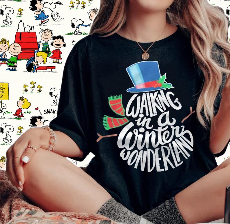 Christmas Walking In A Winter Wonderland Xmas Shirt woman shirt