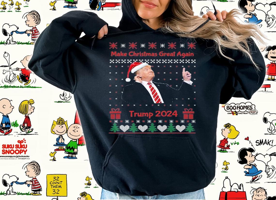 Funny Conservative Anti Biden Trump 2024 Christmas T-Shirt