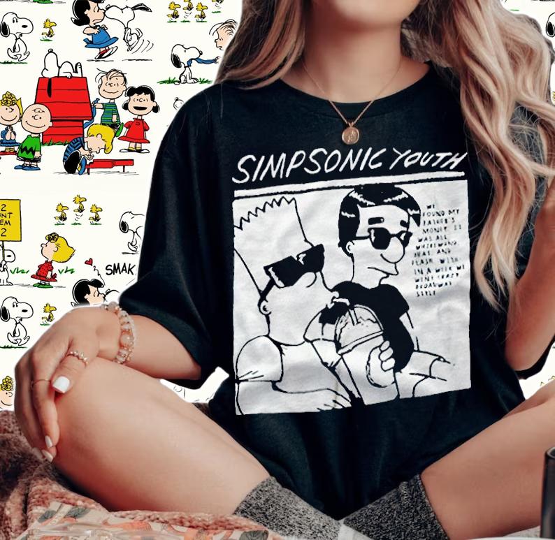 Simpsons Sonic Youth Goo T-shirt woman shirt