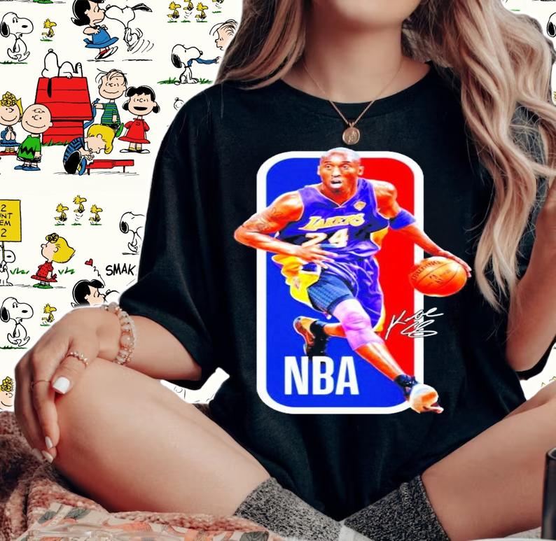 24 Kobe Bryant Los Angeles Lakers NBA football t-shirt
