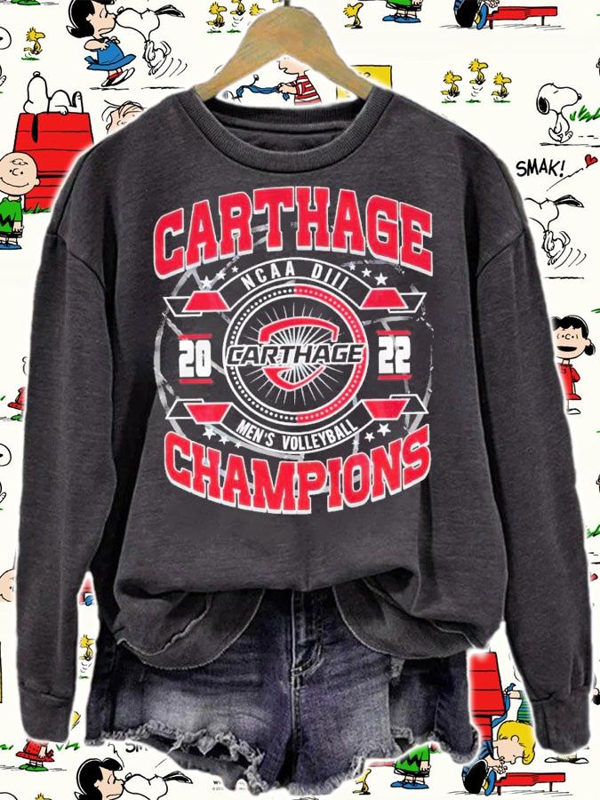 Carthage NCAA DIII Men's Volleyball National Champions 2022 Shirt sweatshirt