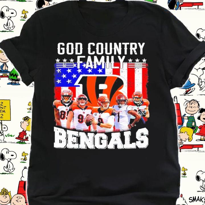 Cincinnati Bengals God Country Family Shirt shirt