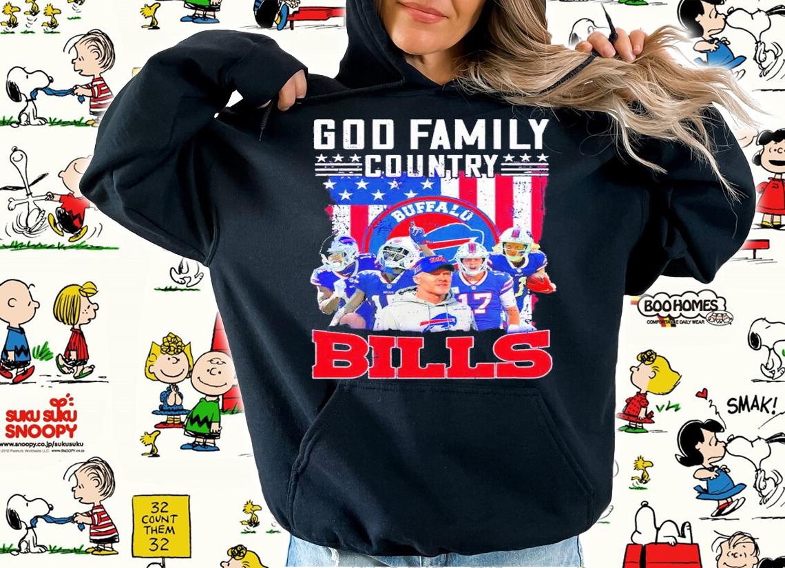 God Family country Buffalo Bills team shirt hoodie