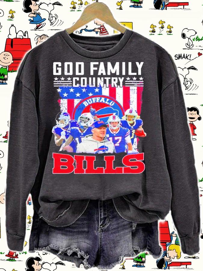 God Family country Buffalo Bills team shirt sweatshirt