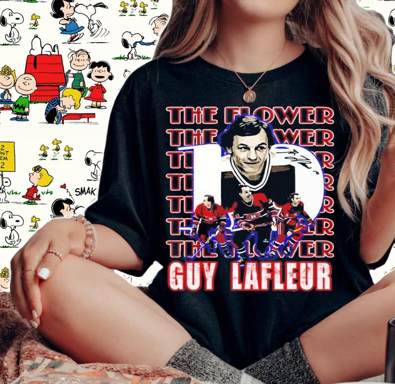 Guy Lafleur Hockey Player Le Dmon Blond shirt woman shirt