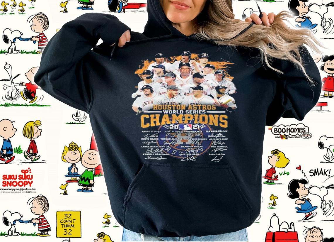 Houston Astros World Series Champions 2021 Signatures T-Shirt hoodie