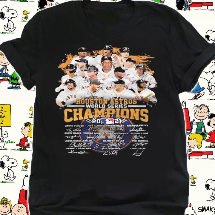 Houston Astros World Series Champions 2021 Signatures T-Shirt shirt
