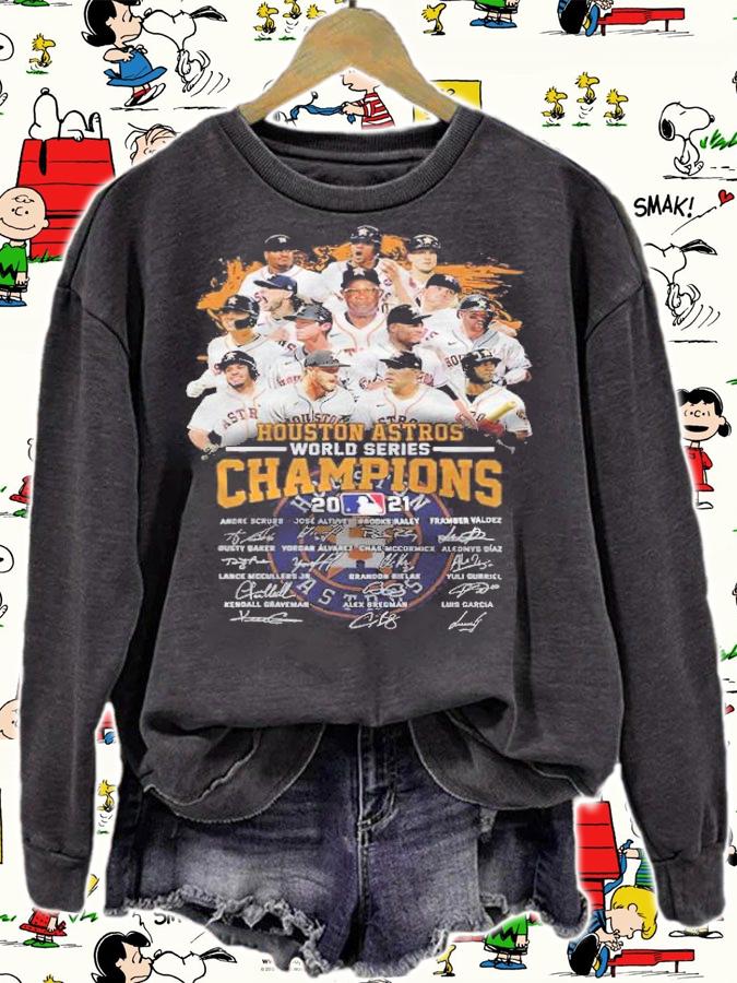 Houston Astros World Series Champions 2021 Signatures T-Shirt sweatshirt