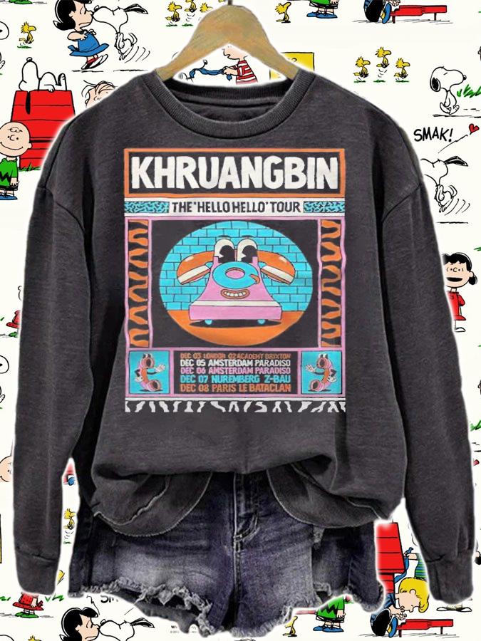 Khruangbin the hello hello tour funny T-shirt sweatshirt
