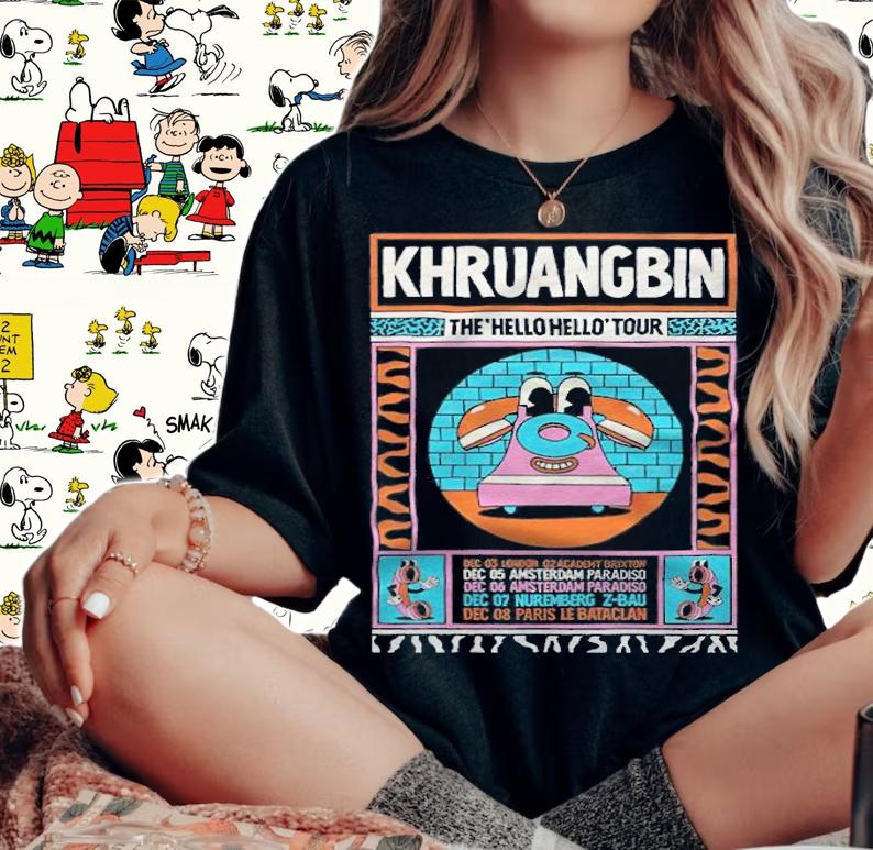 Khruangbin the hello hello tour funny T-shirt woman shirt