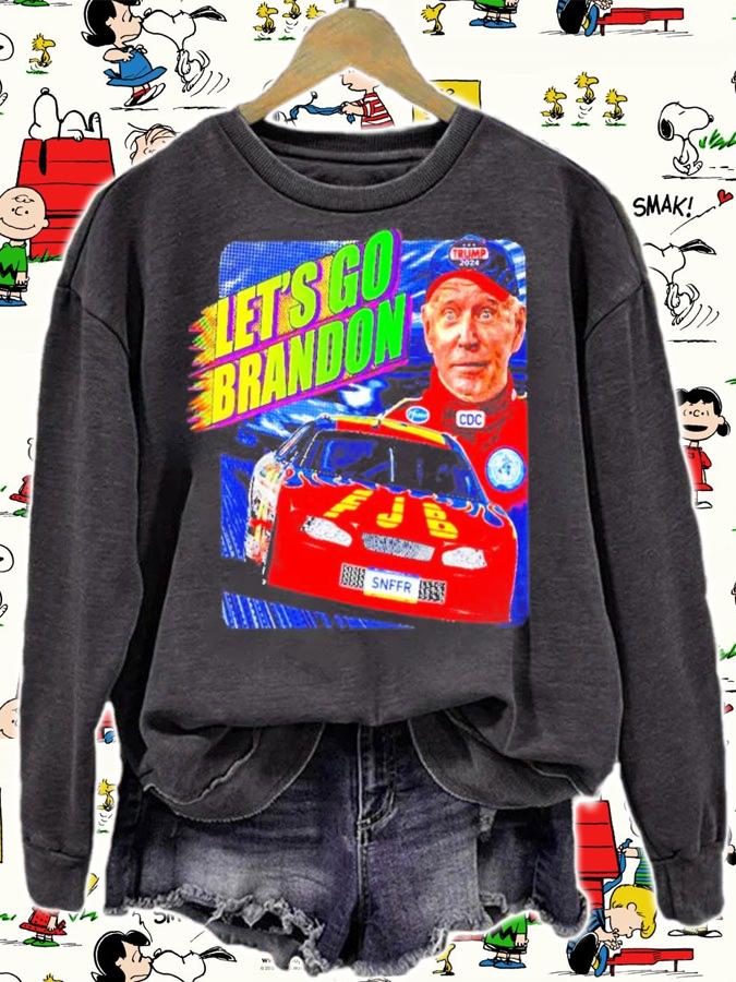 Let's Go Brandon Joe Biden Racing Car Shirt sweatshirt