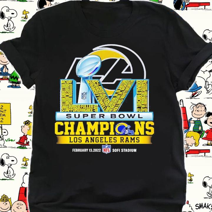 Los Angeles Rams LVI Super Bowl Champions February 13 2022 Sofi Stadium Shirt shirt