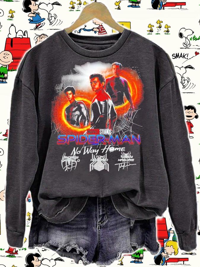 Marvel Spider-Man No Way Home Andrew Garfield Tom Holland And Tobey Maguire Signatures Shirt sweatshirt