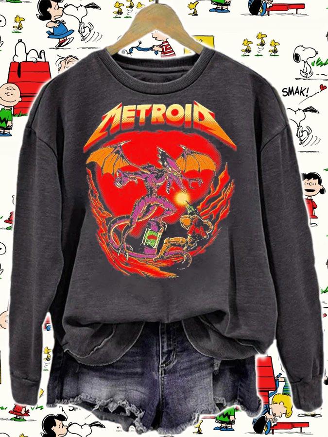 Metroid Ridley Battle T-Shirt sweatshirt