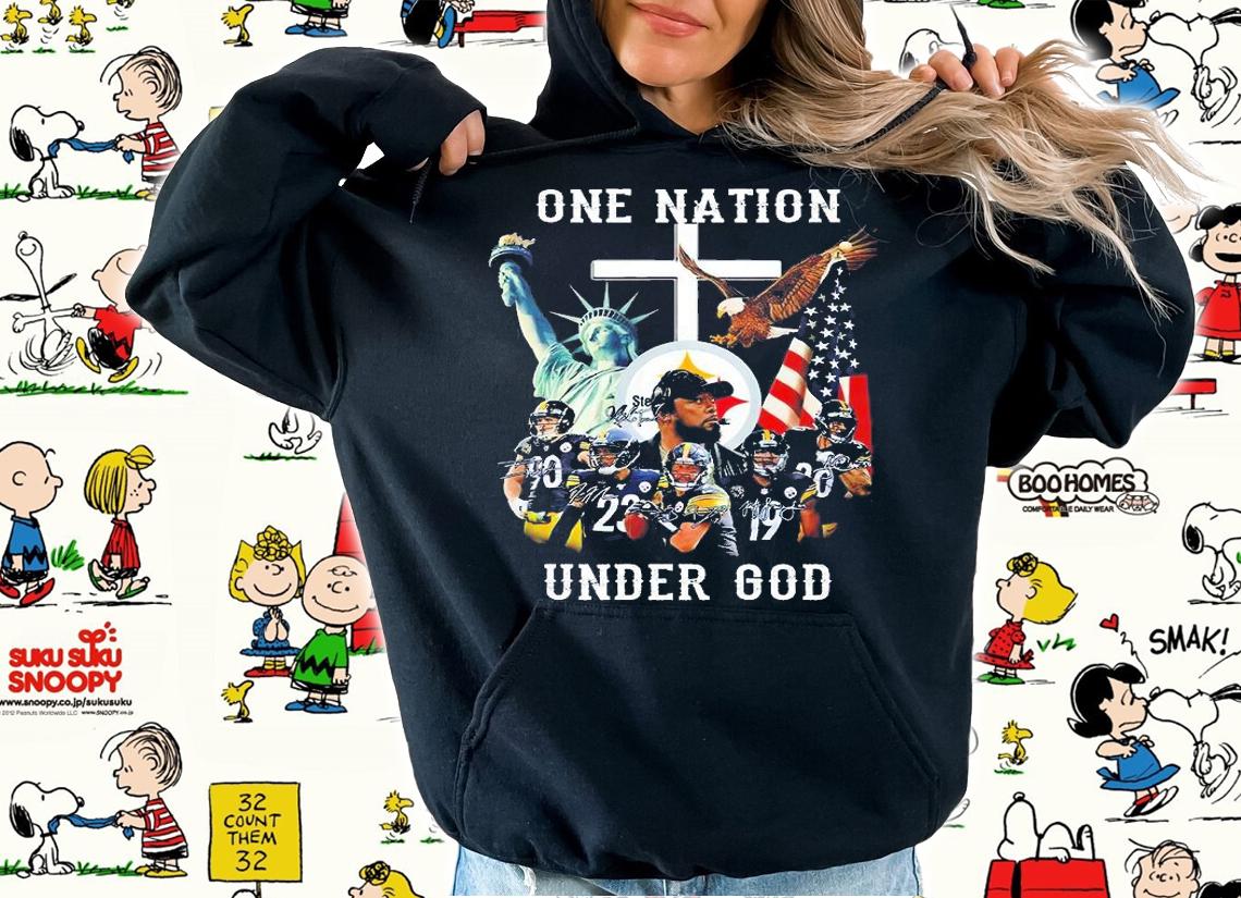 Pittsburgh Steelers One Nation Under God 2022 Signatures T-Shirt hoodie
