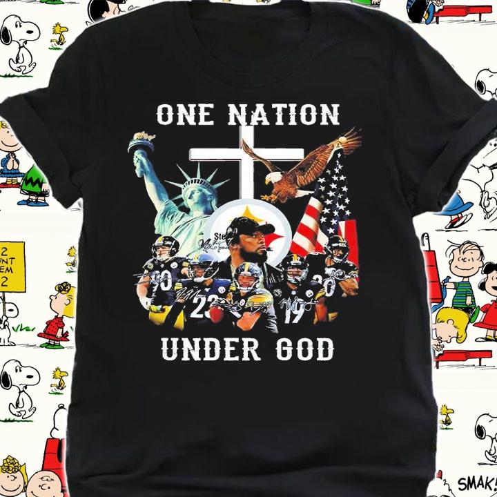 Pittsburgh Steelers One Nation Under God 2022 Signatures T-Shirt shirt