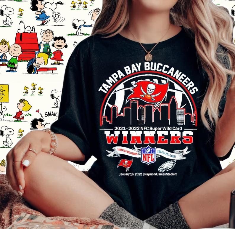 Tampa Bay Buccaneers 20210-2022 NFC Super Wild Card Winner Matchups NFL Tampa Bay Buccaneers Vs Philadelphia Eagles Shirt woman shirt