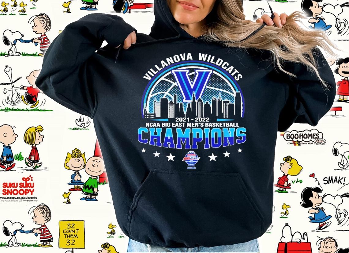 Villanova Wildcats 2021-2022 NCAA Big East Men's Basketball Champions Shirt hoodie