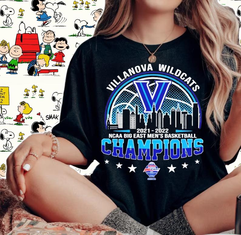 Villanova Wildcats 2021-2022 NCAA Big East Men's Basketball Champions Shirt woman shirt
