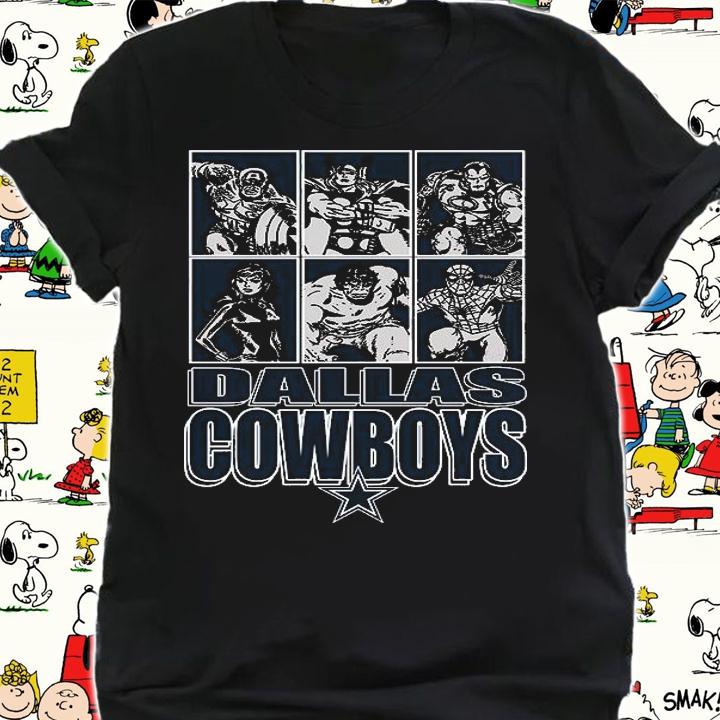 Dallas Cowboys Disney Marvel Avengers Line-Up shirt shirt