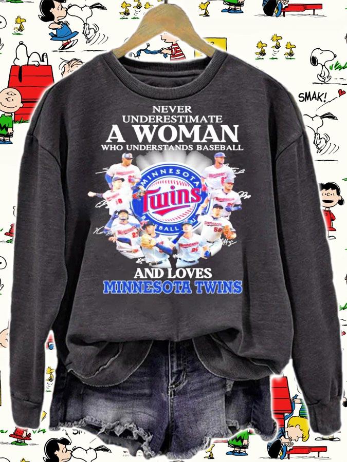 Never underestimate who understand baseball and loves Minnesota Twins signature shirt