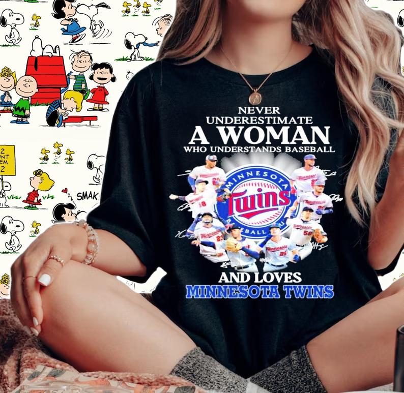 Never underestimate who understand baseball and loves Minnesota Twins signature shirt