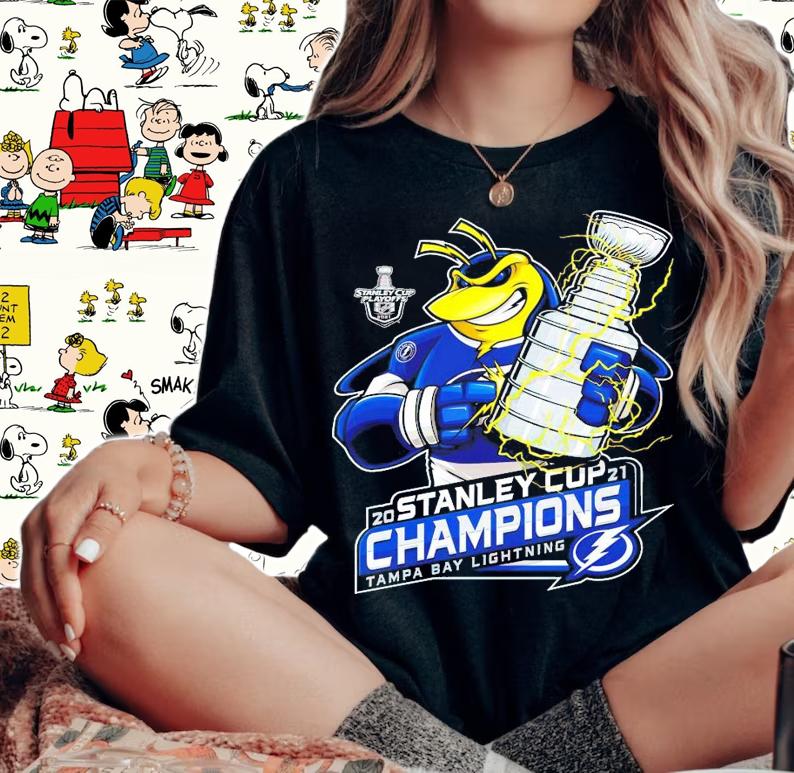 Stanley Cup Playoff 2021 Champions Tampa Bay Light shirt
