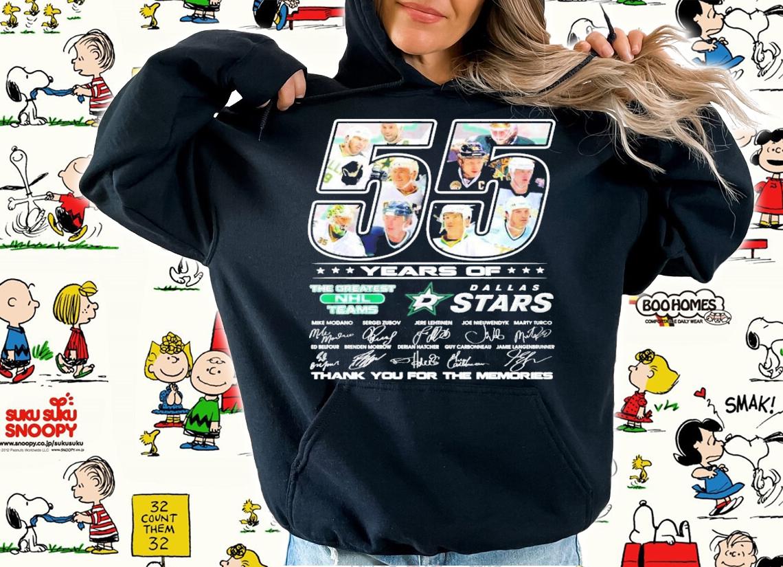 55 years of The Greatest NHL Teams Dallas Stars signatures shirt hoodie