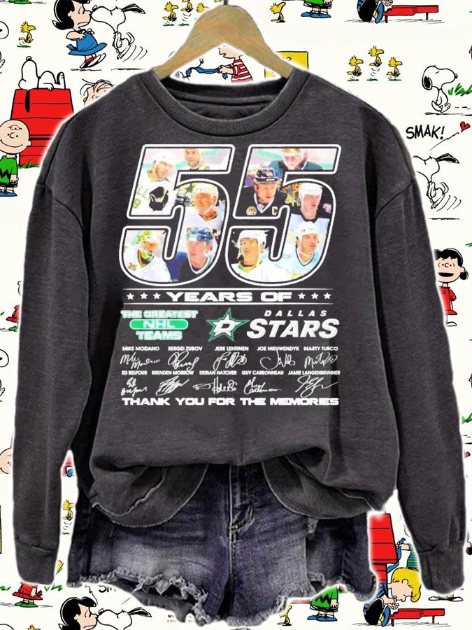 55 years of The Greatest NHL Teams Dallas Stars signatures shirt sweatshirt