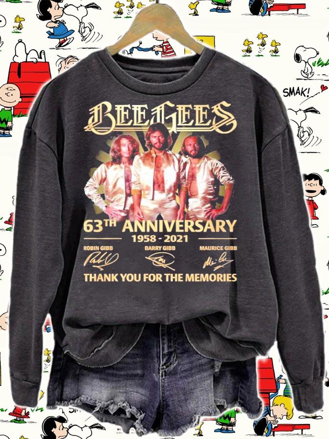Bee Gees 63th anniversary 1958-2021 signatures shirt