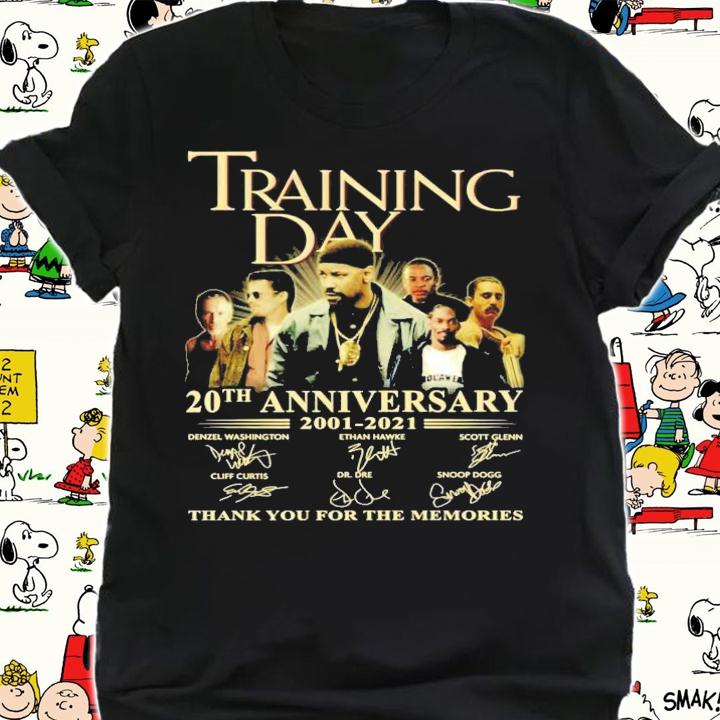 Training Day 20th anniversary 2001-2021 signatures shirt t-shirt shirt