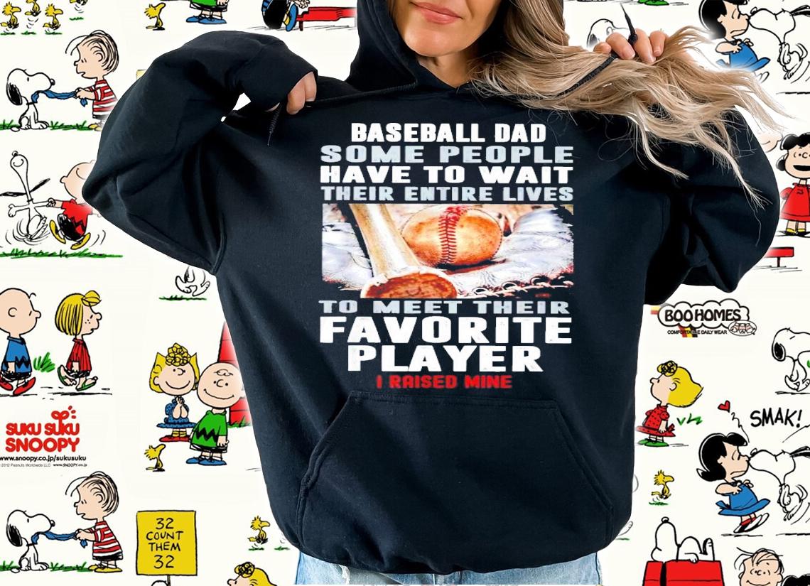 Baseball dad some people have to wait their entire lives shirt hoodie