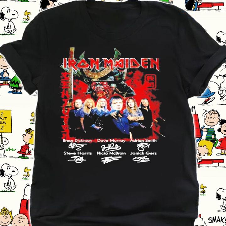 Iron Maiden signatures shirt shirt