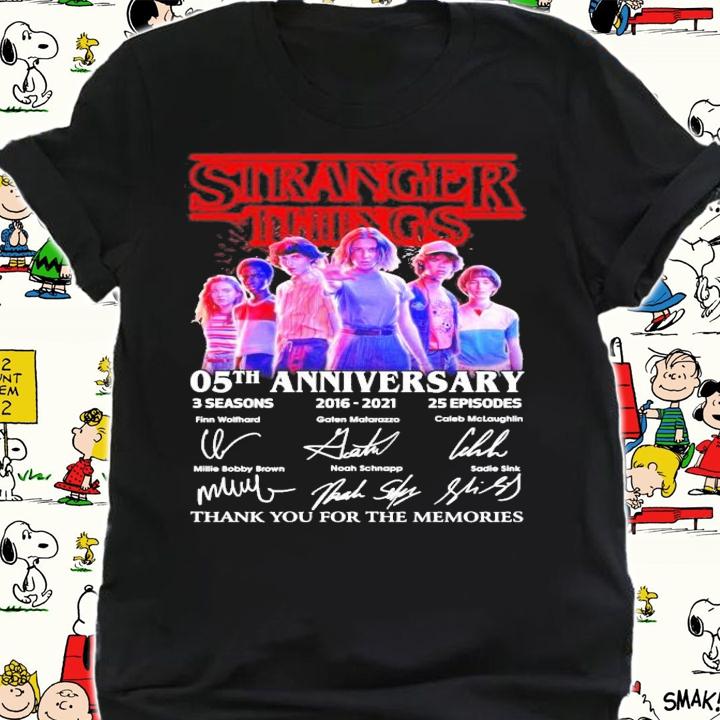 Stranger Things 05th anniversary 3 season 2016-2021 25 episodes signature shirt shirt