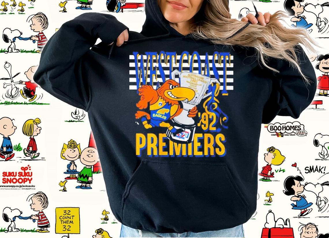 West Coast Eagles 1992 Premiers shirt hoodie