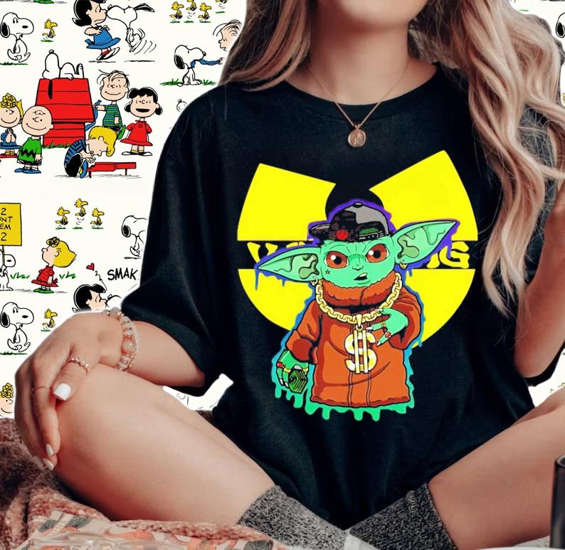 Wu-Tang Stars Wars Baby Yoda shirt woman shirt